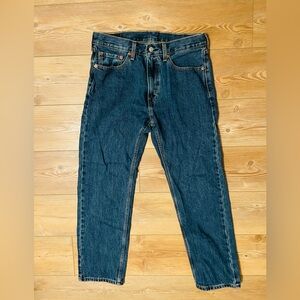 Levi's 505 Dark Blue Straight Jeans 33x30 NWOT